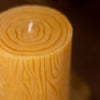 Stump Beeswax Pillar Candle