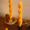 Twisted Sister Hand Dipped Beeswax Candle