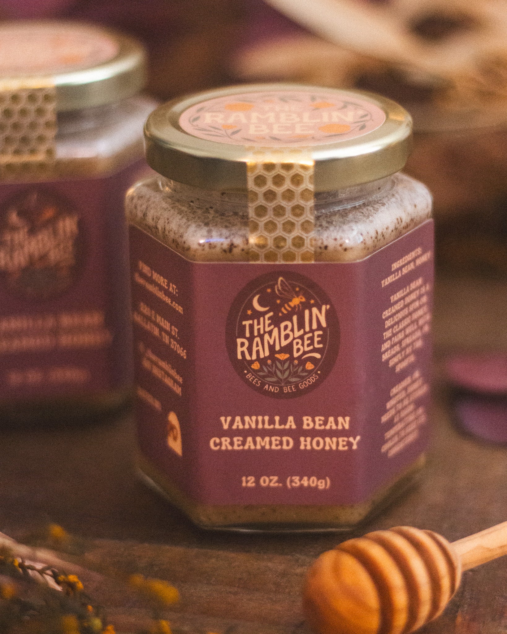 Vanilla Bean Creamed Honey