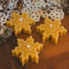 Snowflake Beeswax Candle