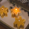 Snowflake Beeswax Candle