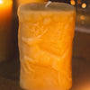 Deer & Bear Beeswax Pillar Candle